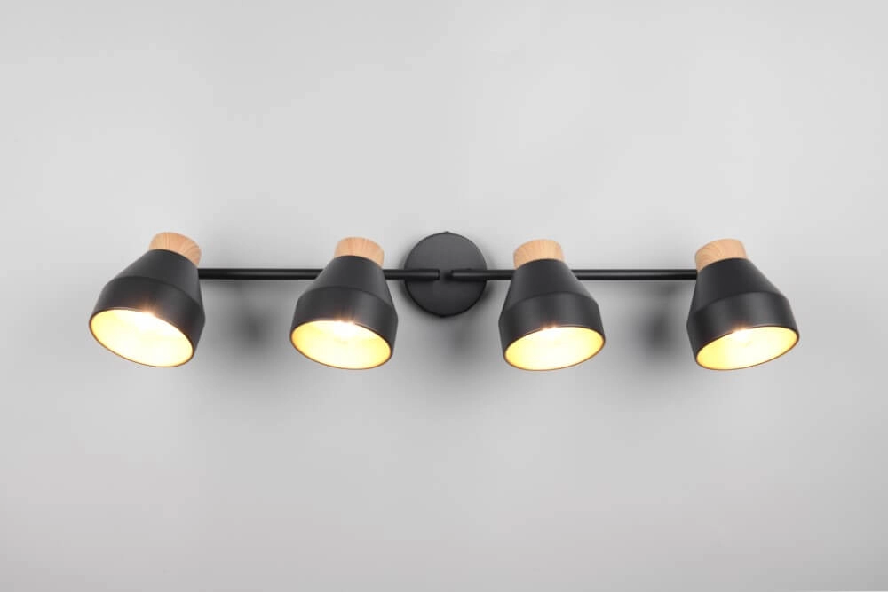 Design ceiling lamp 4-light Valentin black Trio 4017807637434