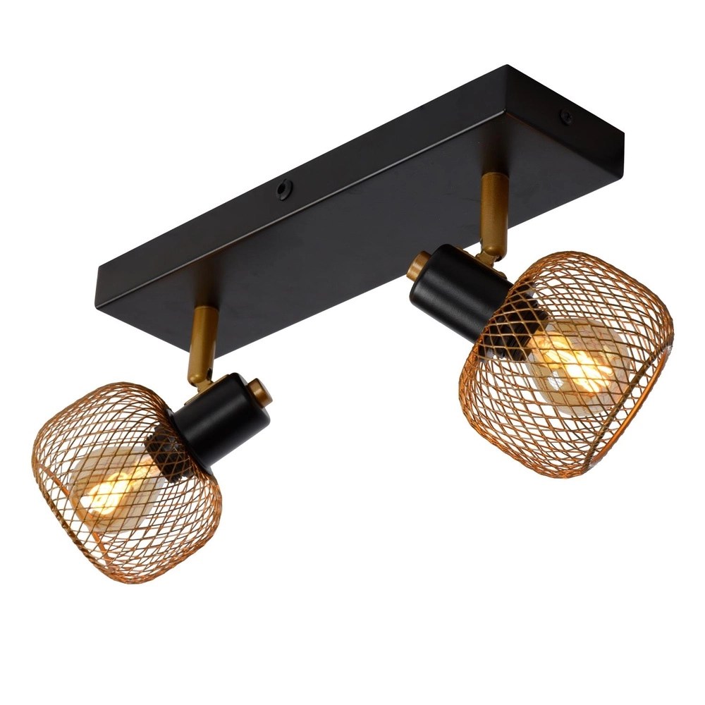 Ceiling light Maren 2-light gold Lucide 5411212771087