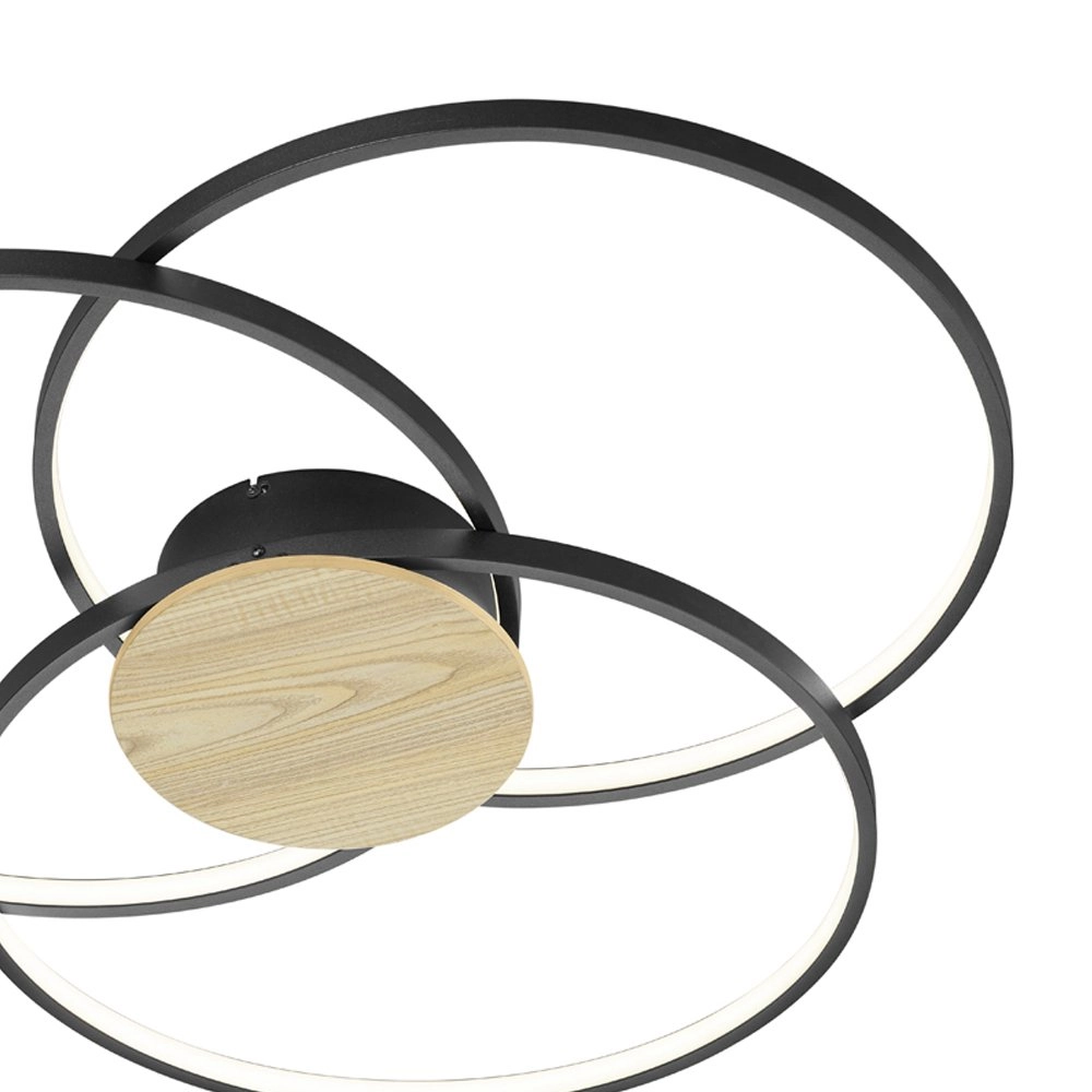 Modern ceiling lamp Sedona Ø 80 cm Trio 4017807441192