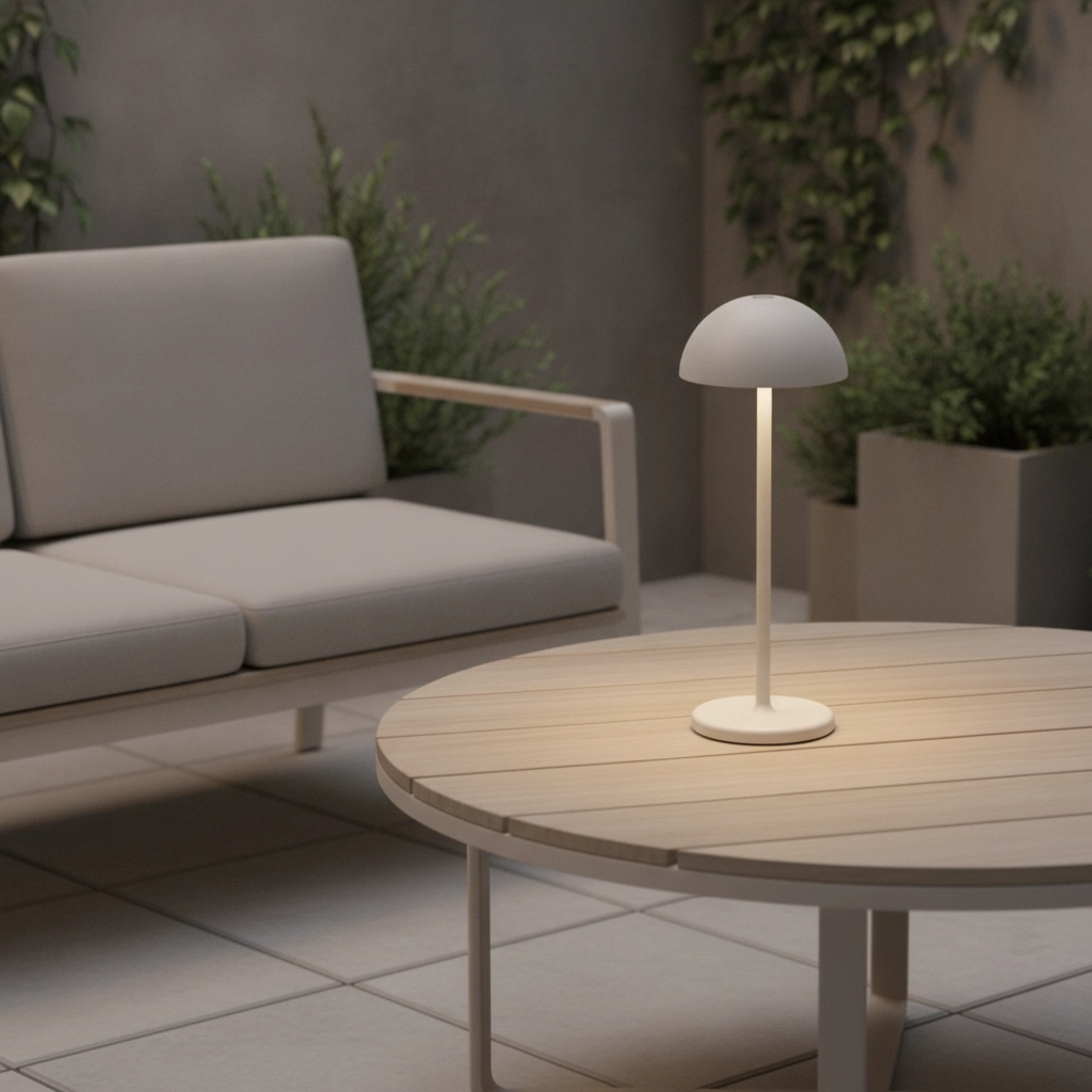 Black table lamp Rose white