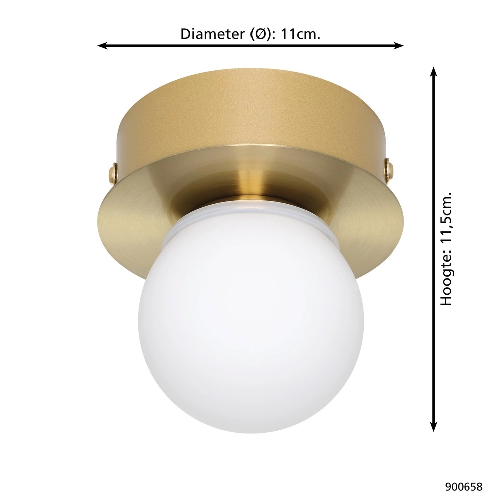 Brass ceiling light Mosiano Ø 11.5cm Eglo 9008606286089