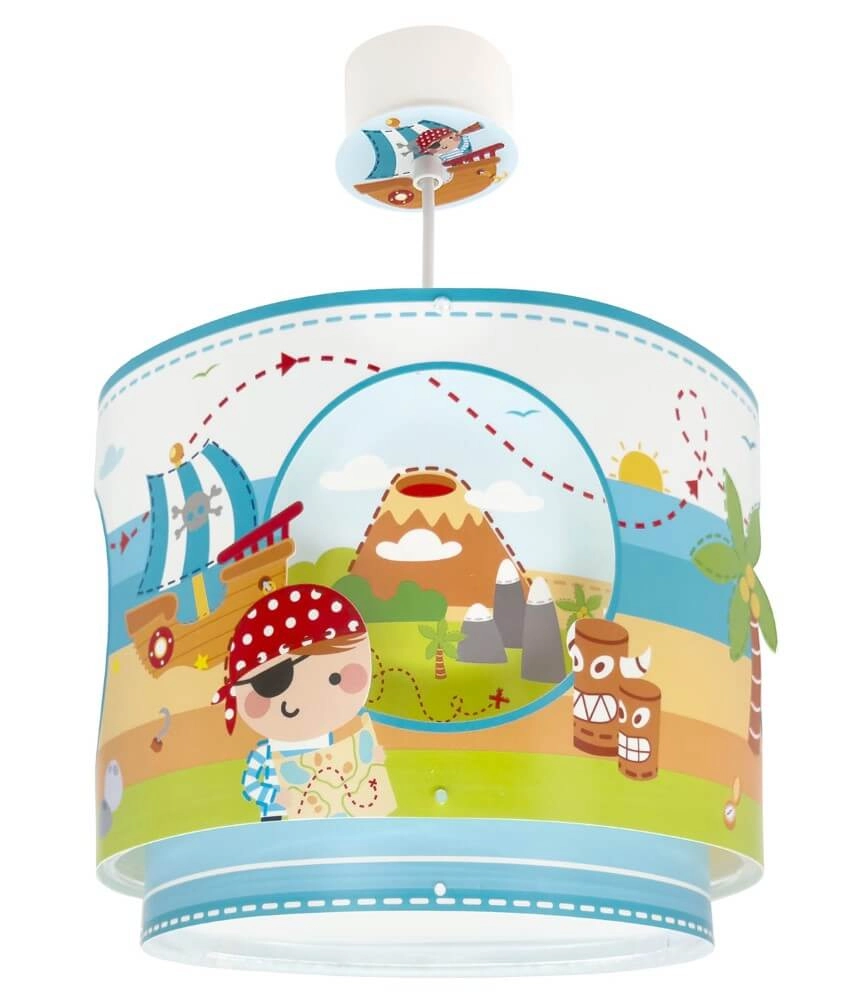 Children's room pendant lamp Pirate Island Ø 26cm