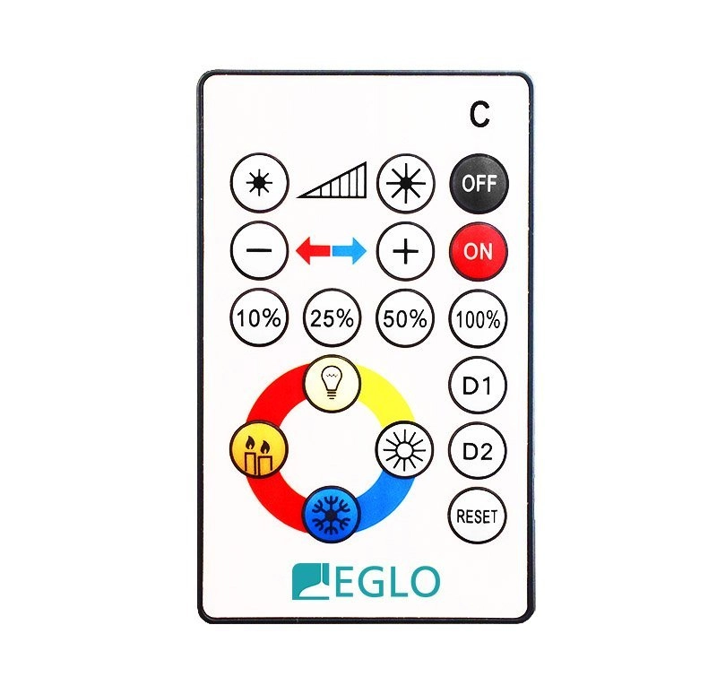 LED flush ceiling light Voltago 2 RGB Crystal around 30cm white Eglo 9002759959715