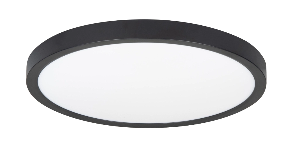 Black ceiling lamp Piatto Ø 23.5cm