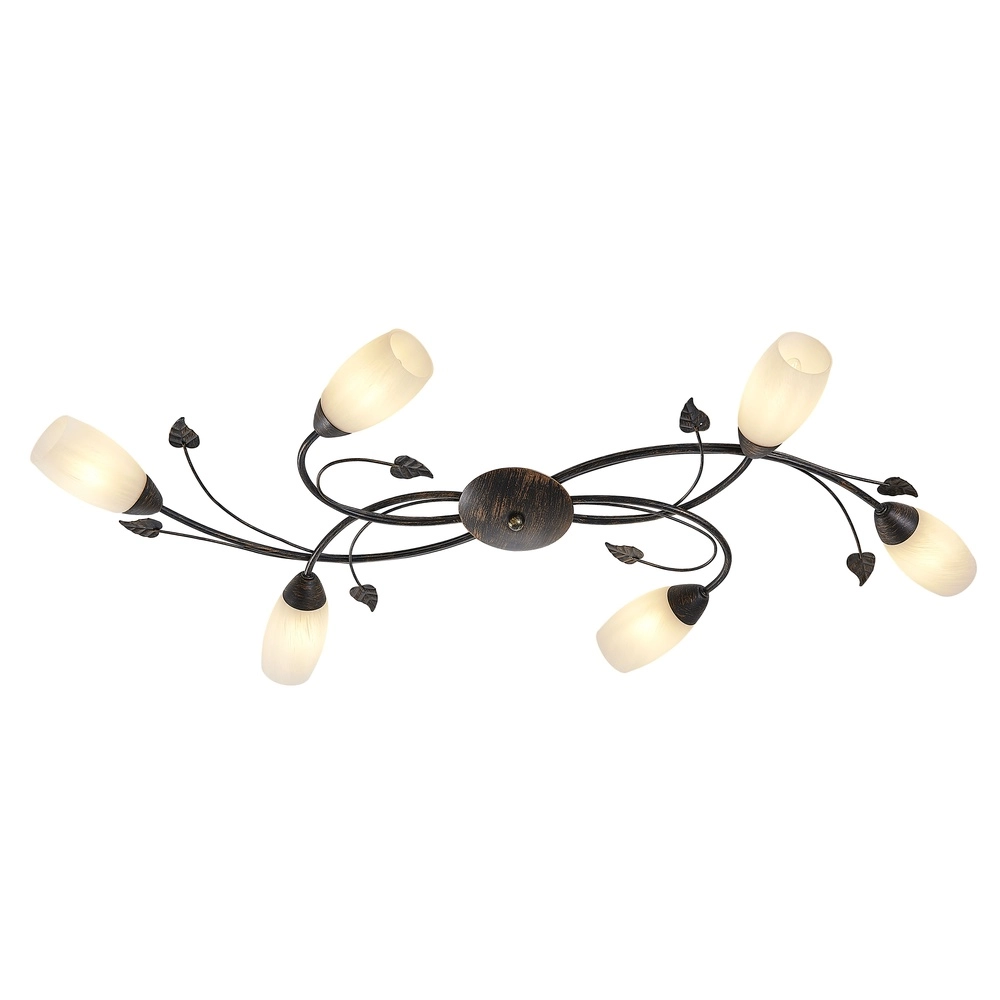 Ceiling lamp Venezia rust brown