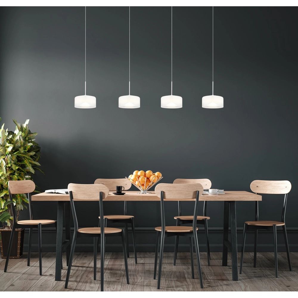 Design pendant lamp Belinda 4-light white Globo 9007371533299