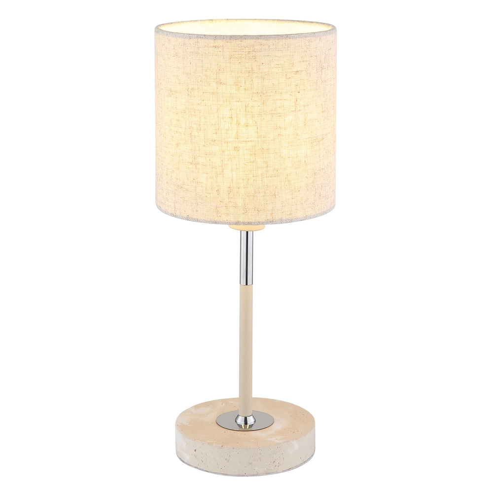 Table lamp Deleon sand brown Ø 15cm