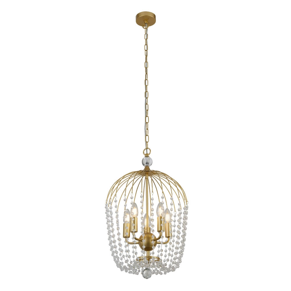Chandelier Shower Gold with crystal