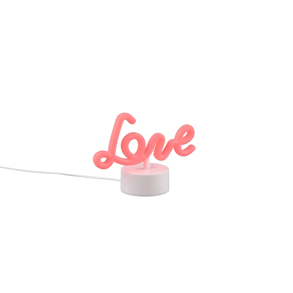 Neon Table Lamp Amor pink Trio 4017807600827
