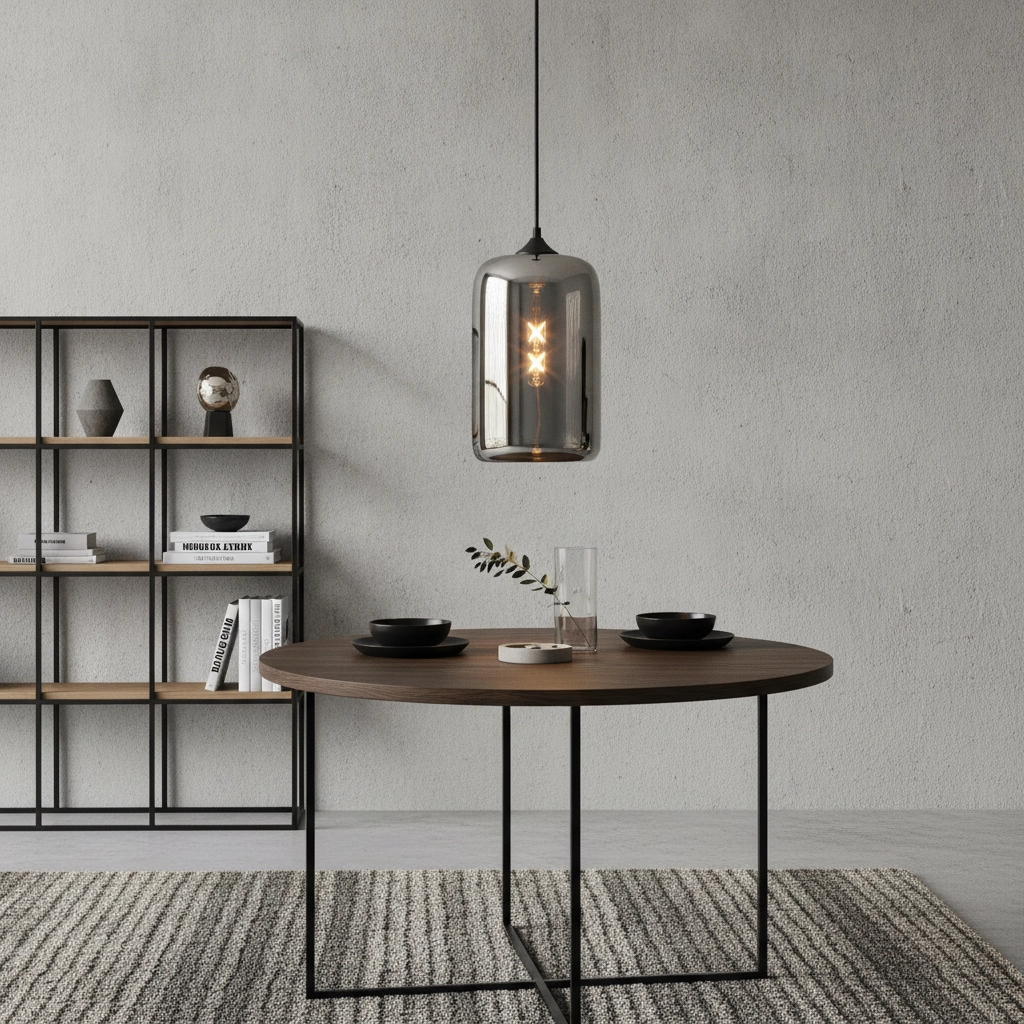 Glass pendant lamp Botany Ø 18cm