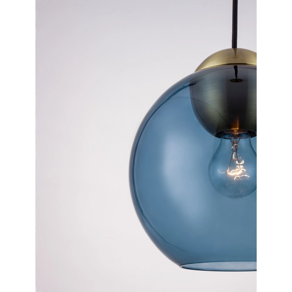 Design pendant lamp Midori blue glass Lyora 5212017434258