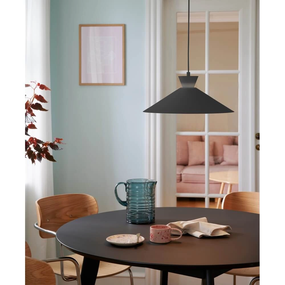 Sleek pendant lamp Dial black Ø 45cm Nordlux 5704924013737