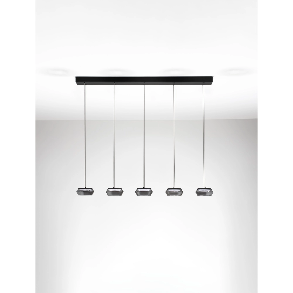 Sleek pendant lamp Jailyn Straight 5-light Lyora 5212017468413