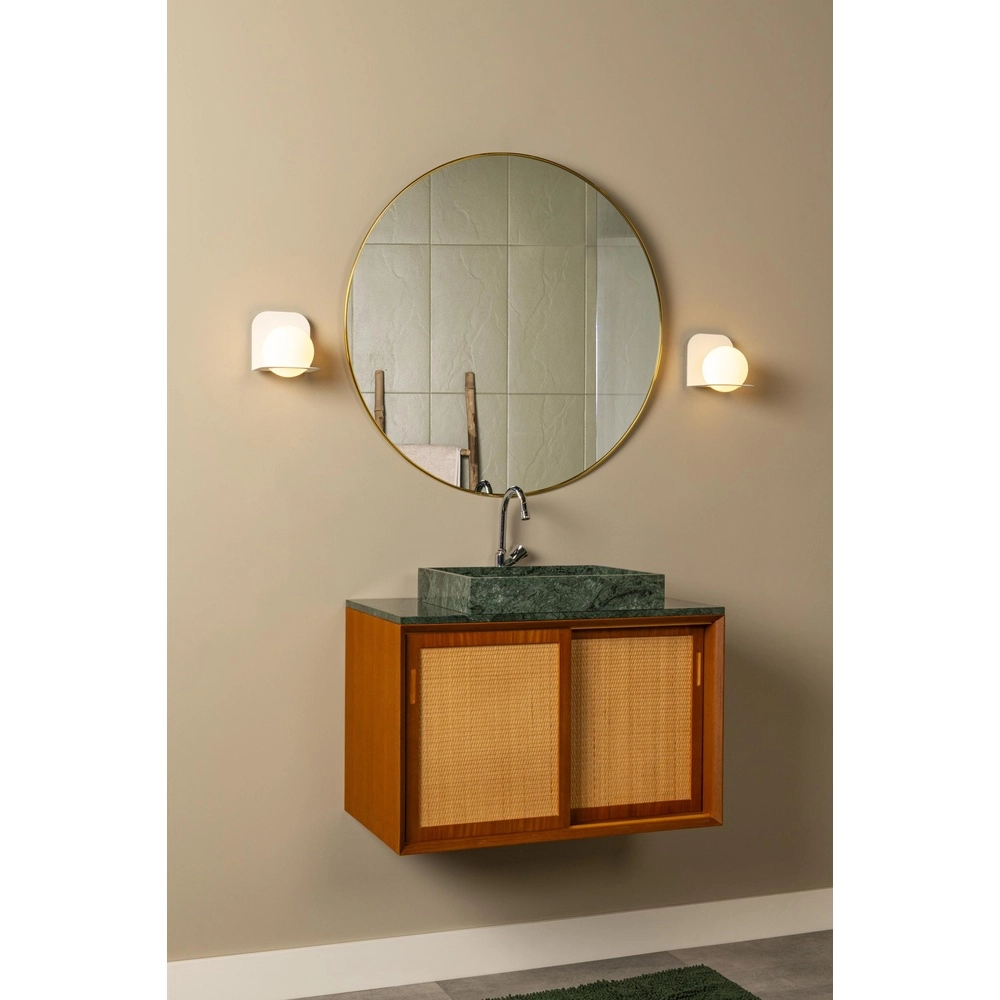 Design wall lamp Davy white suitable for bathroom Lucide 5411212040565