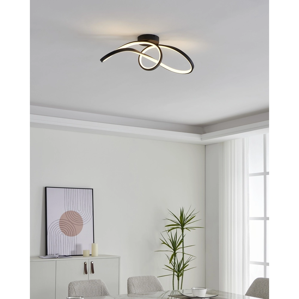 Zigbee ceiling lamp Calarossa-Z LED - Black Eglo 9008606312948