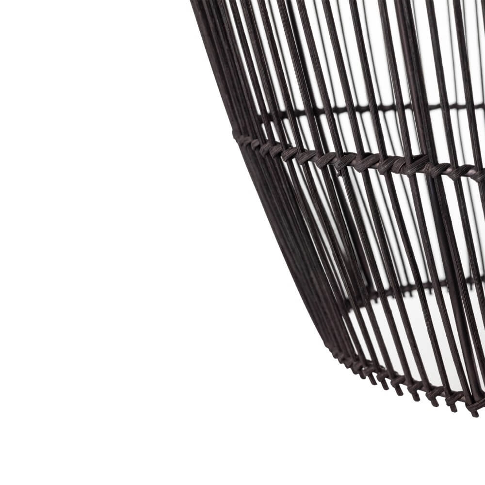 Rattan pendant lamp Haiti S Ø 43cm black Lyora 5903139111669