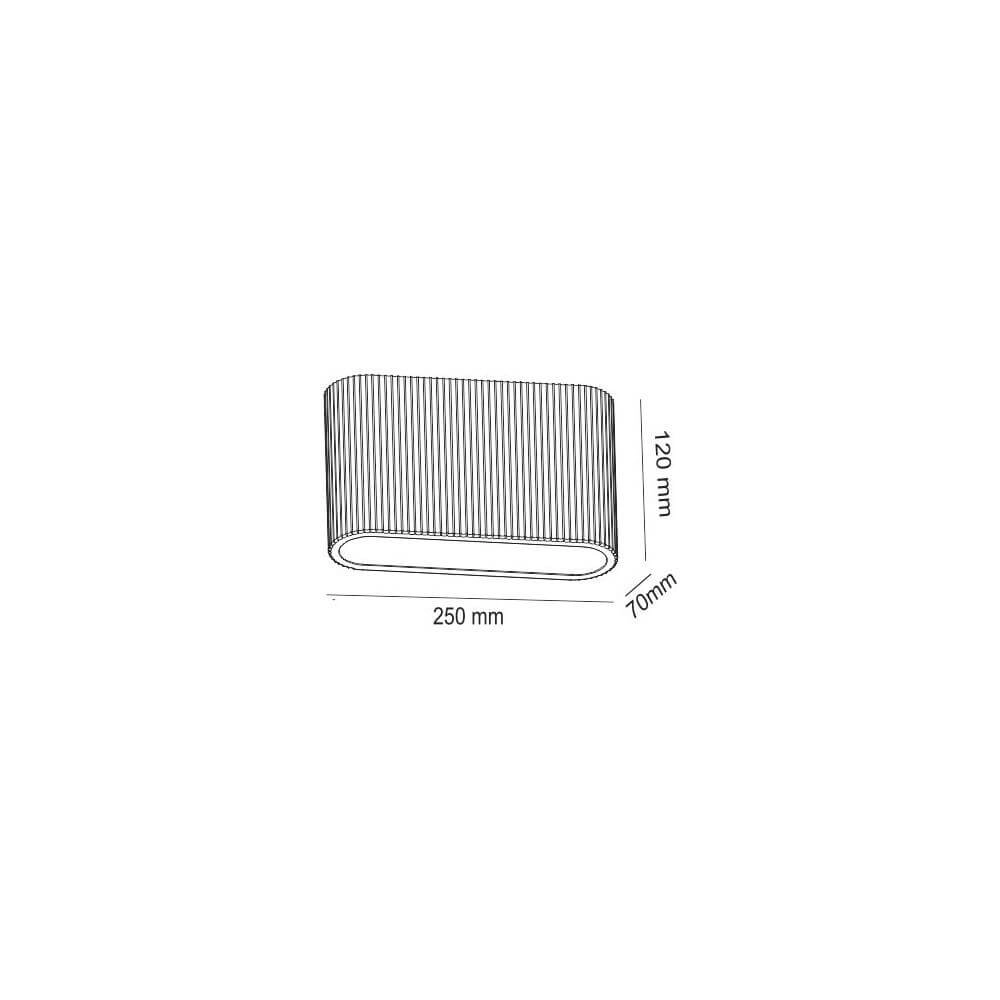 Unique wall lamp Lille White with ridges Artdelight 8720701103054