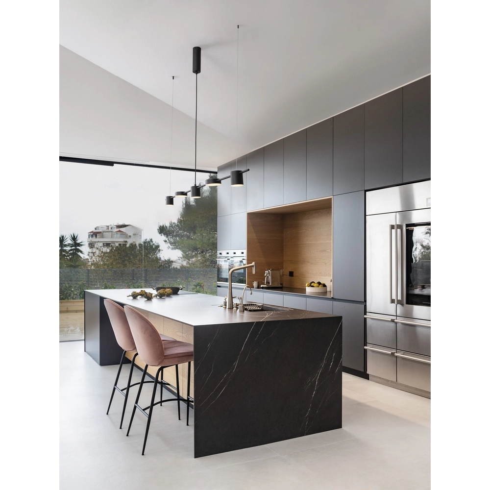 Black pendant lamp Nordik Design 127cm Lyora 5212017440709