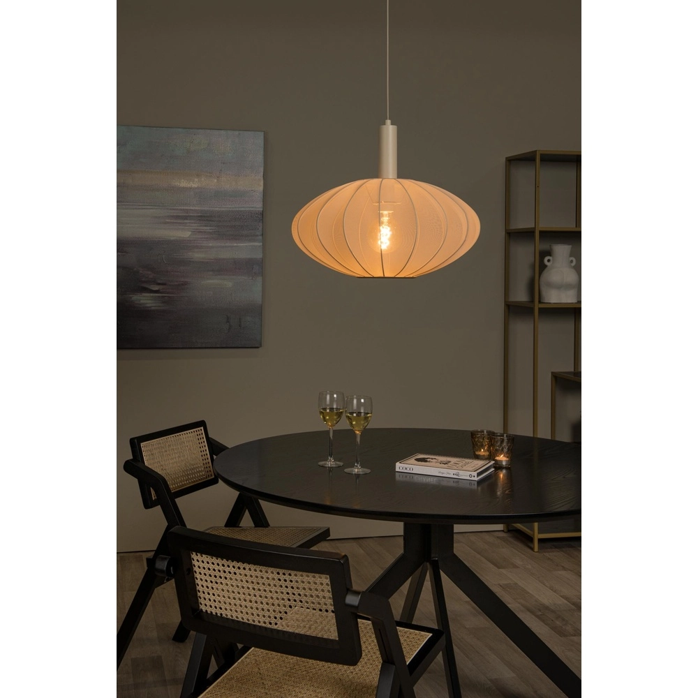 Pendant lamp Corina sand brown Ø 50cm Lucide 5411212032010