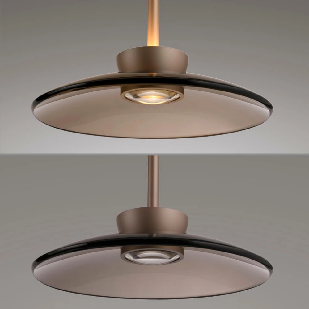 3-light hanging lamp Pure Moon bronze Paul Neuhaus 4012248383940