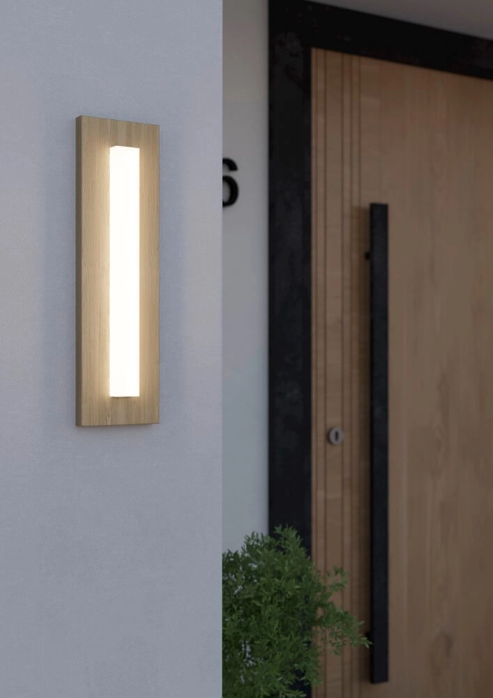 Wooden outdoor lamp Bitetto with LED Eglo 9008606261772