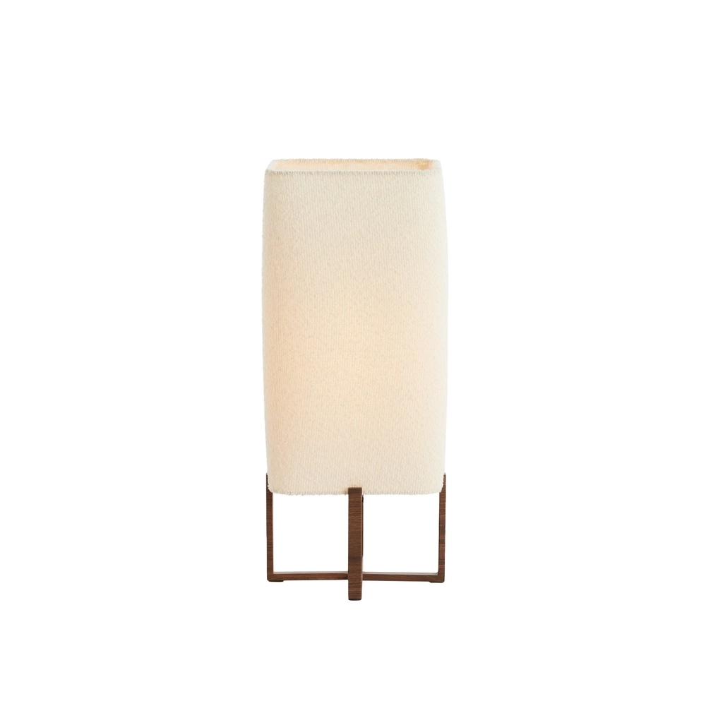 Table lamp Wyn 50,5cm - cream rope with walnut look Light & Living 8717807792565