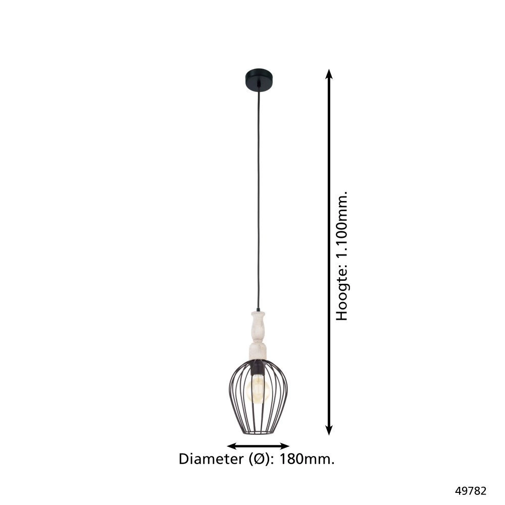 Pendant lamp Norham 18cm Eglo 9002759497828