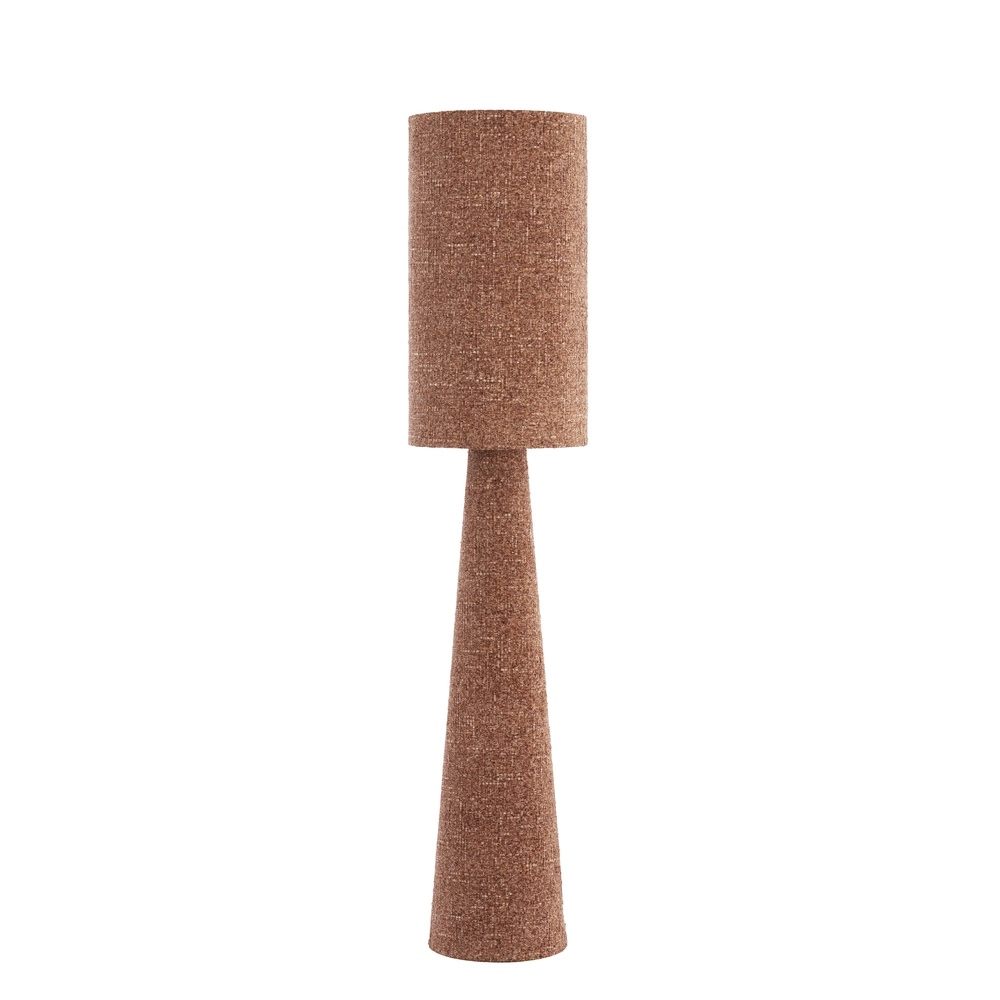 Floor lamp Micky Ø 38cm - bouclé - burgundy