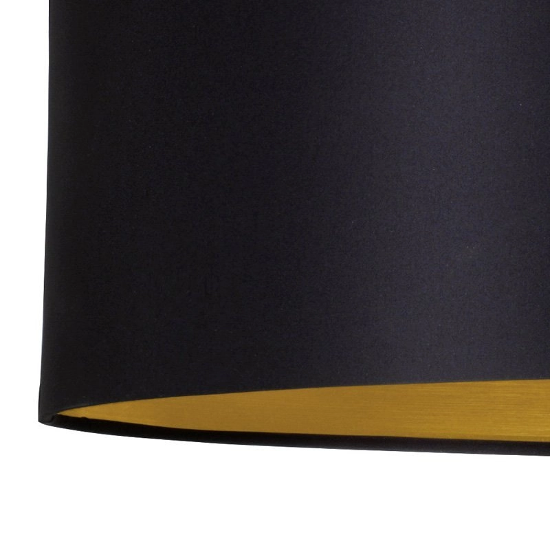 Pendant lamp Maserlo 78cm black with gold Eglo 9002759316112