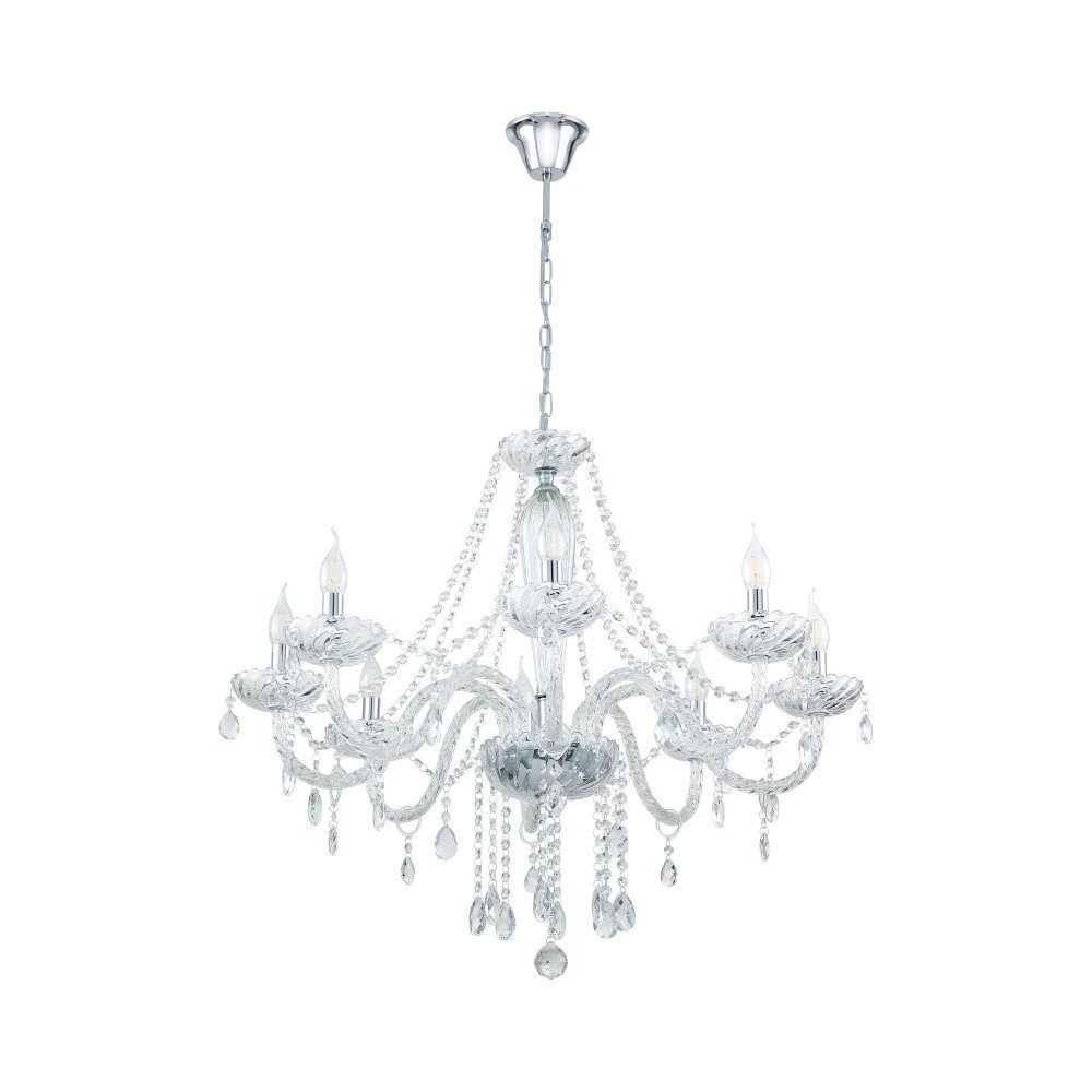 Chandelier Basilano 1 82cm 8-light gray