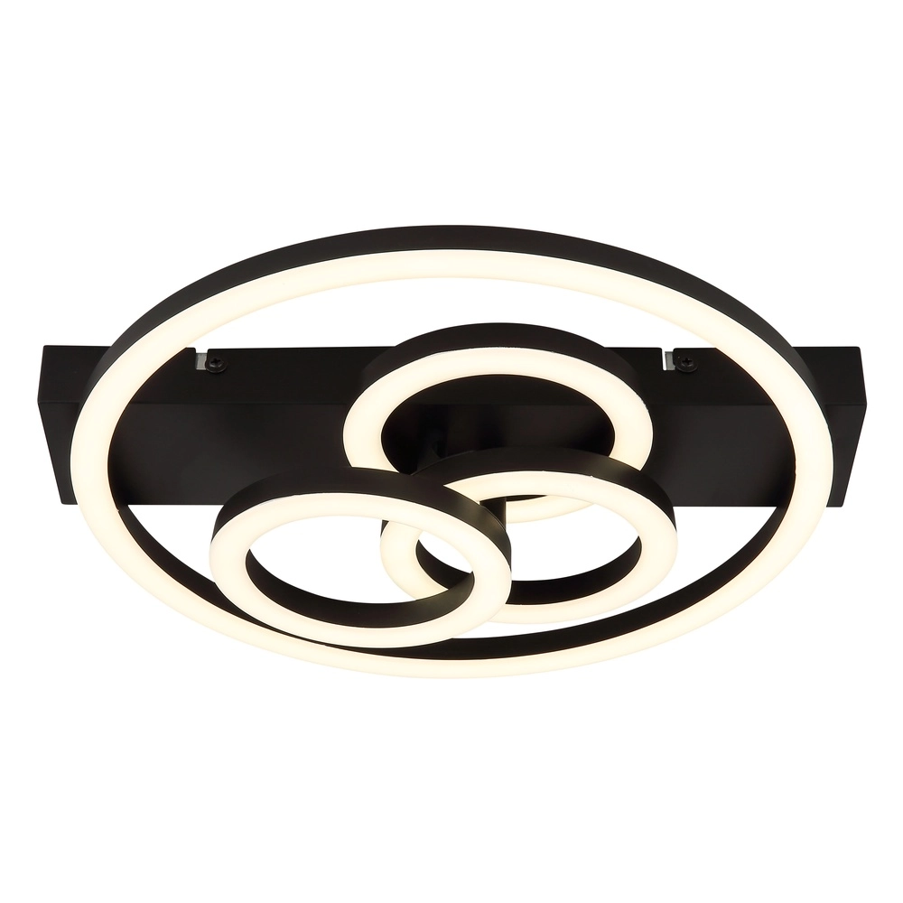 Black ceiling lamp Darryl I Design Globo 9007371487295