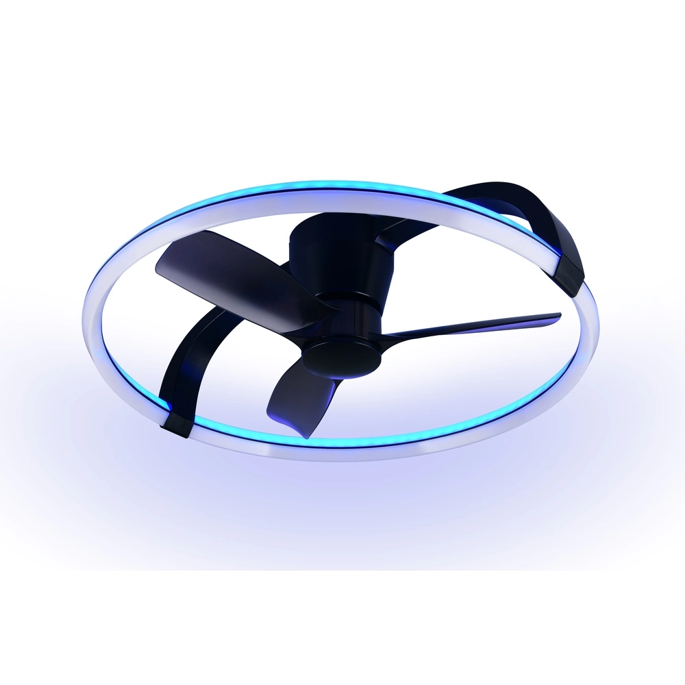 Smarthome fan Stockholm black Ø 73,5 Tuya Trio 4017807693133
