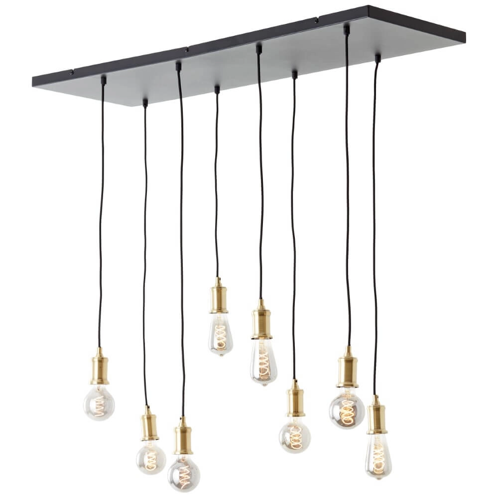 Hanging lamp Darcia with 8 pendulums