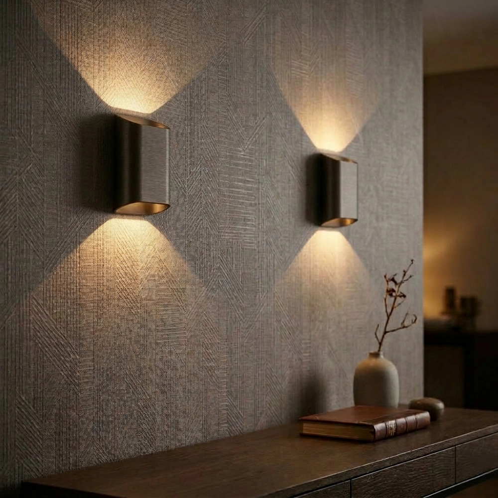 Design wall lamp Diaz-S Dim to Warm Dark Antique Brown Artdelight 8720701104044