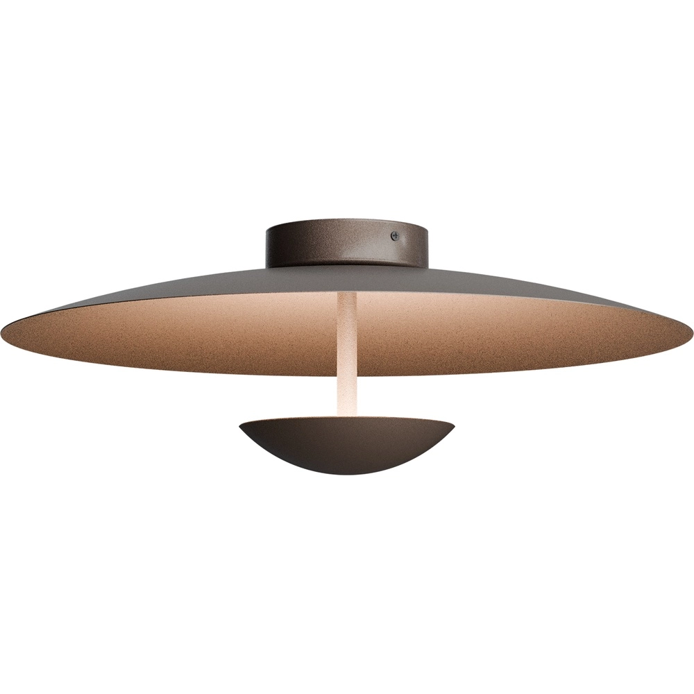 Ceiling lamp 16cm Scala Ø 45cm cocoa brown