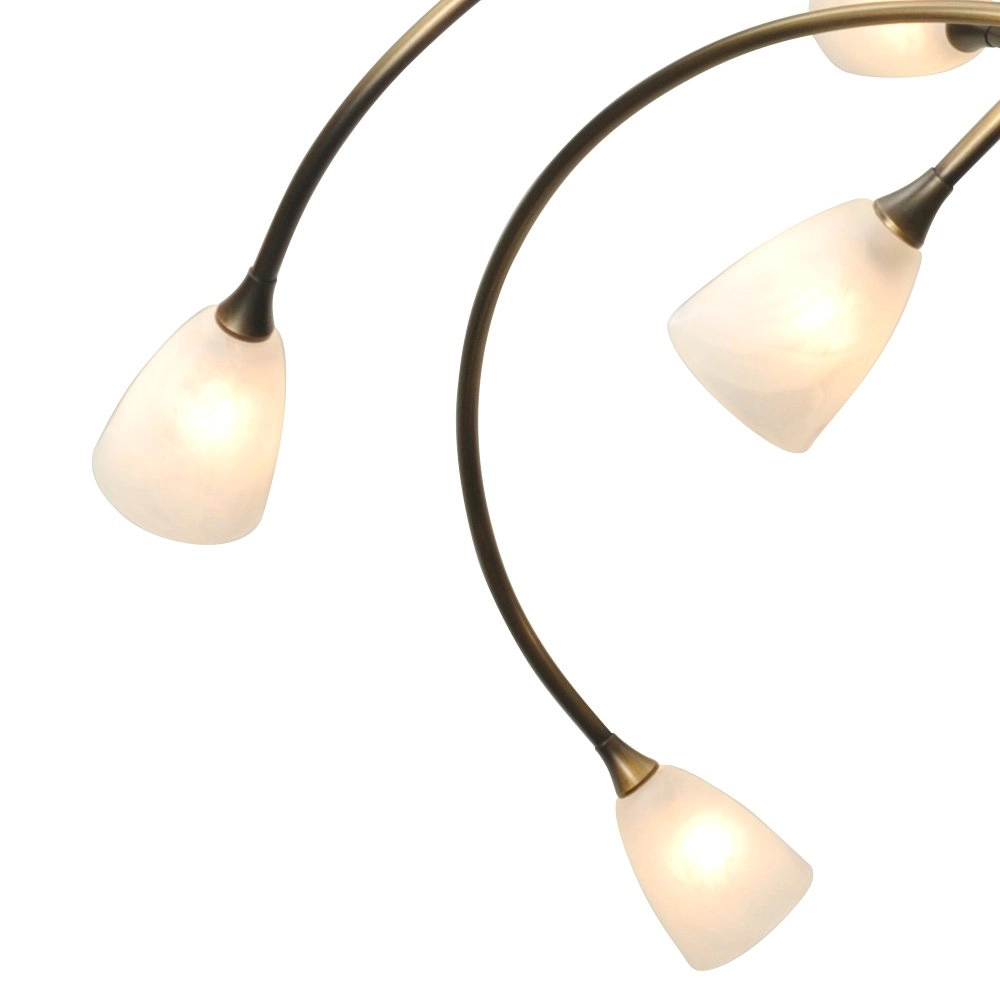 LED flush ceiling light Molto 2 LED 10-light 43x65cm bronze brown Masterlight 8718121184104