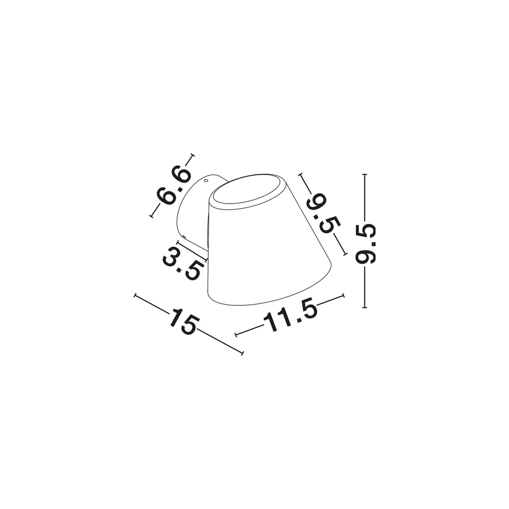Design wall lamp Bell Black Lyora 5212017488107