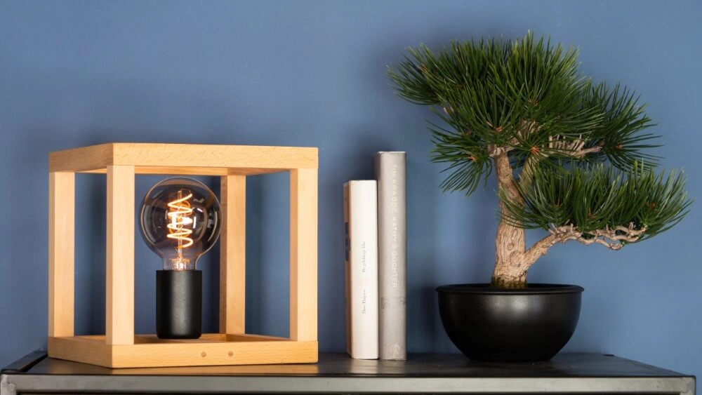 Wooden table lamp Blackcrown 1 Eglo 9002759321475