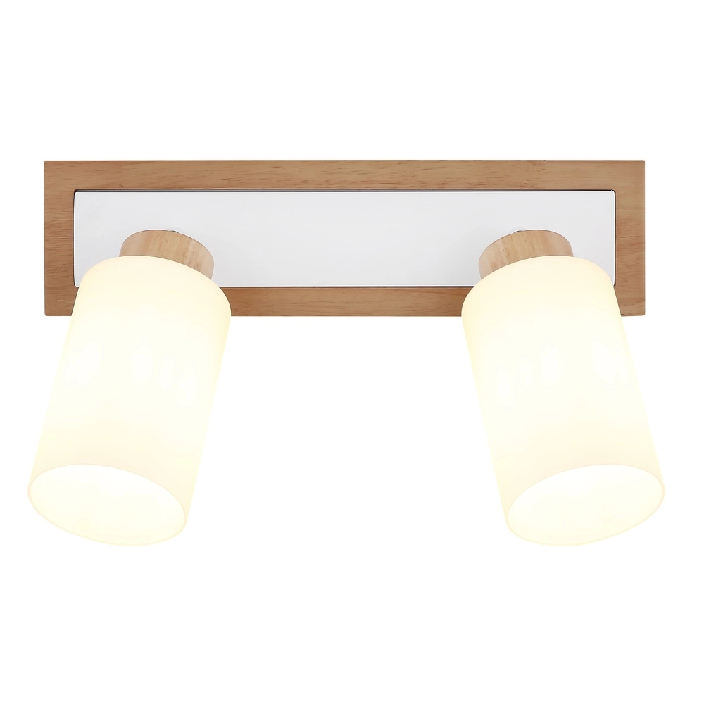 Ceiling lamp Rowena 2-light wood Globo 9007371592357