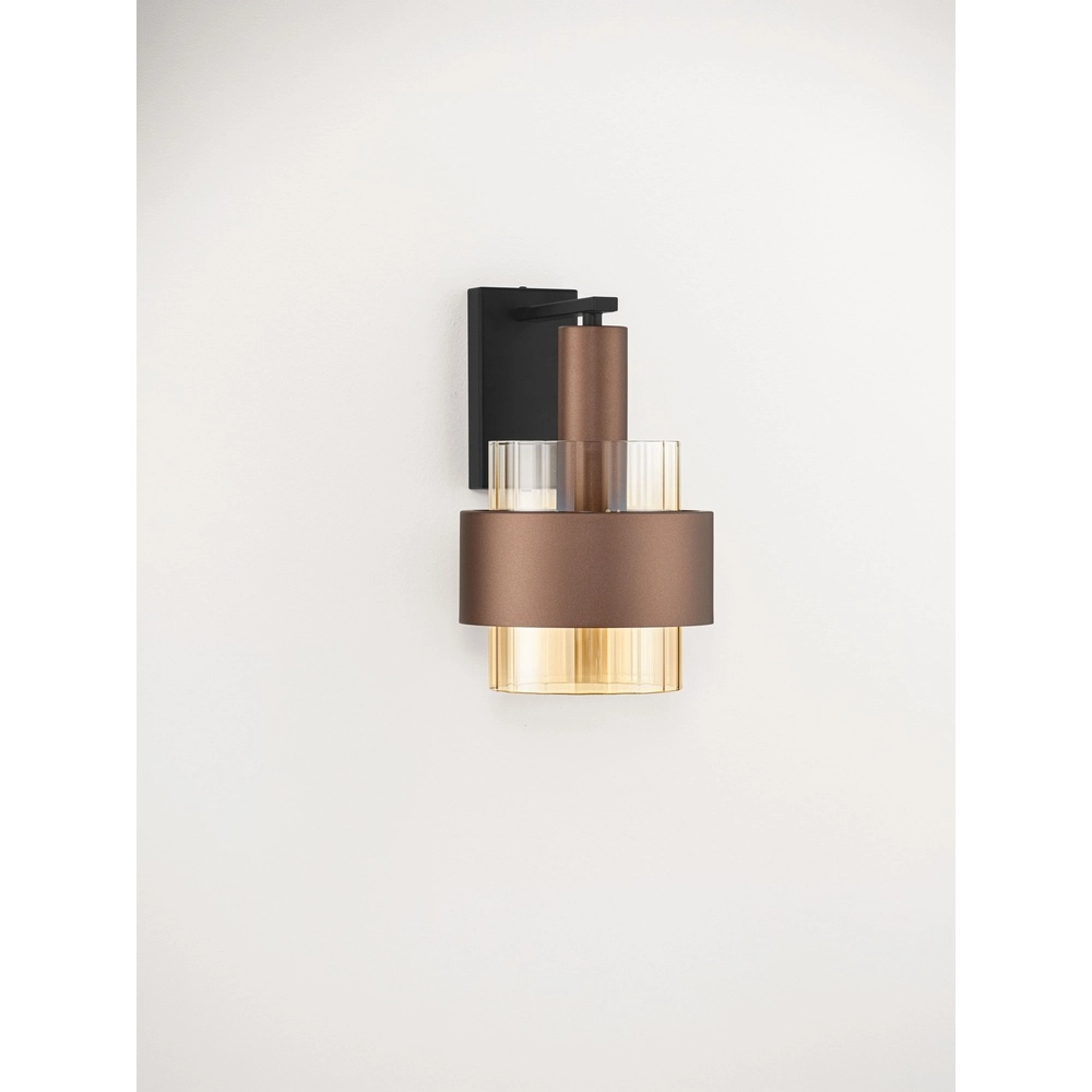 Modern wall lamp Serena coffee brown Lyora 5212063501201