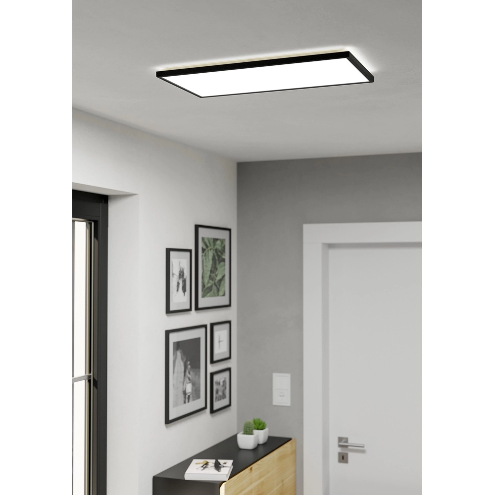 Bathroom ceiling light Rovito Square - Black - 57x30cm Eglo 9008606329908