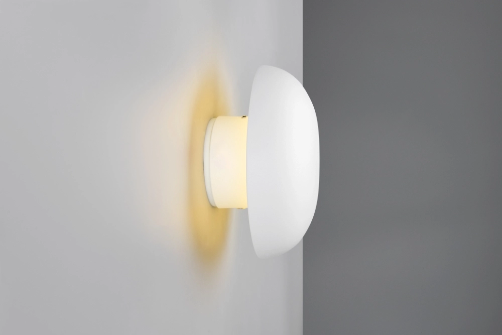 White wall lamp Davey Ø 15cm Trio 4017807643800
