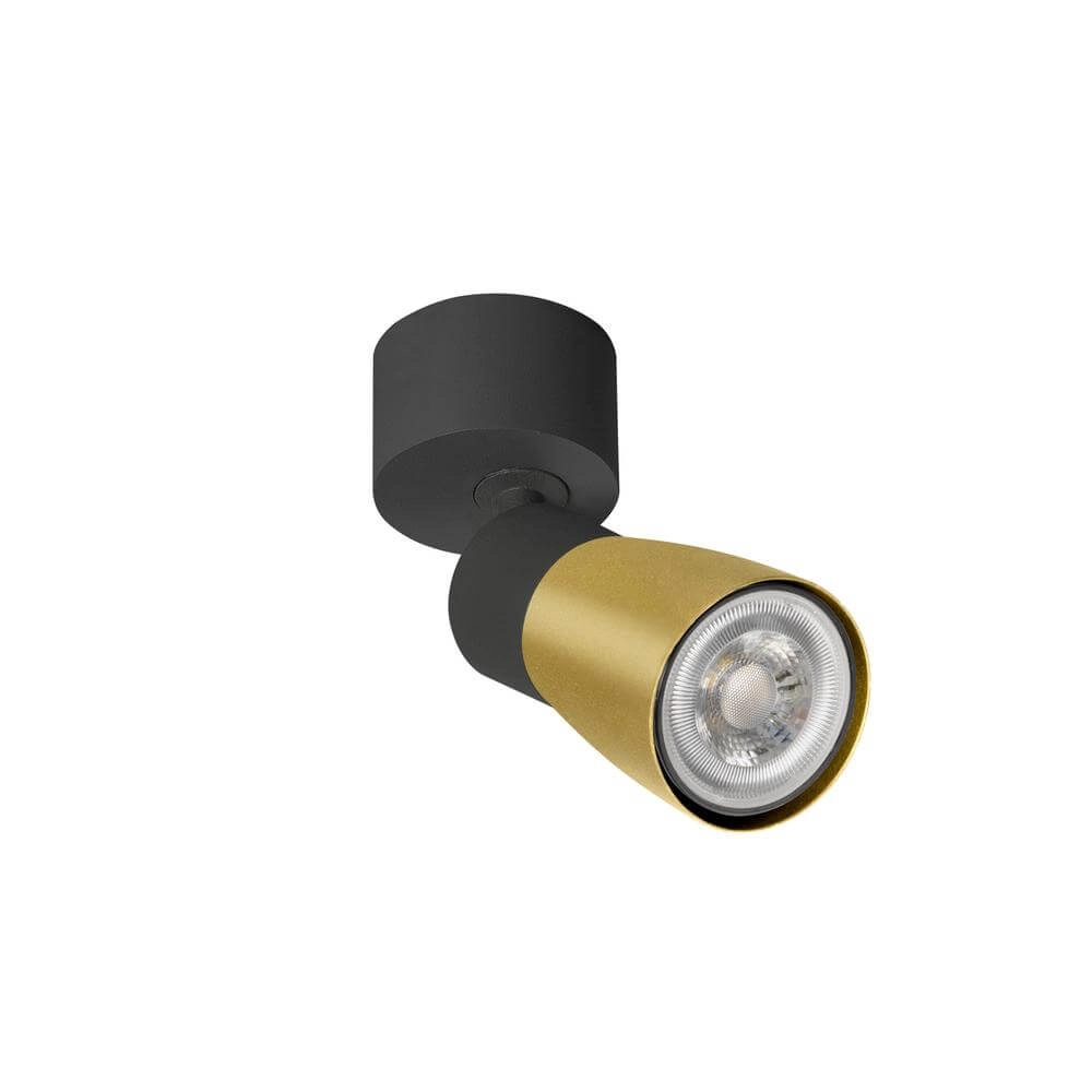 Surface-mounted spot Puri 2.0 Dome black-gold single SLV 4024163294331