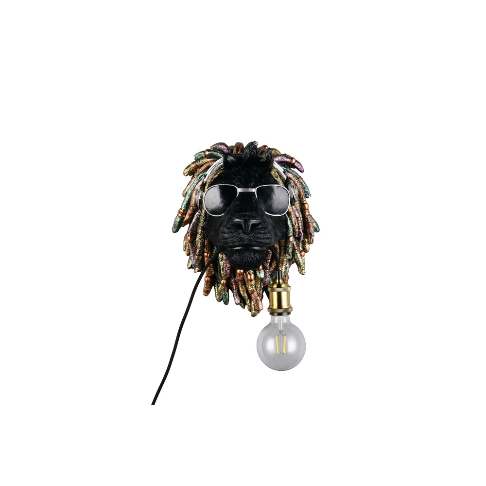 Wall lamp Leo black Trio 4017807677911