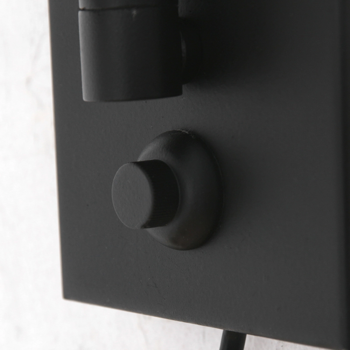 Wall Reading Lamp Prestige Chic black with 30cm taupe velvet shade Steinhauer 8712746145922