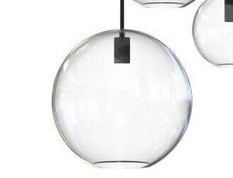 Vide hanging lamp Sphere with glass Lyora 5903139778893