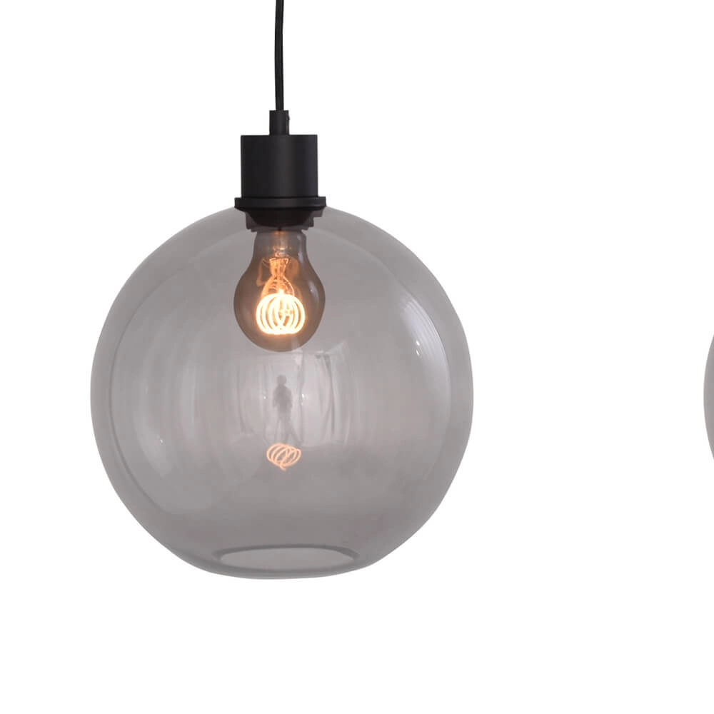 Hanging lamp Lazise 3x Ø 25cm black Masterlight 8718121303451