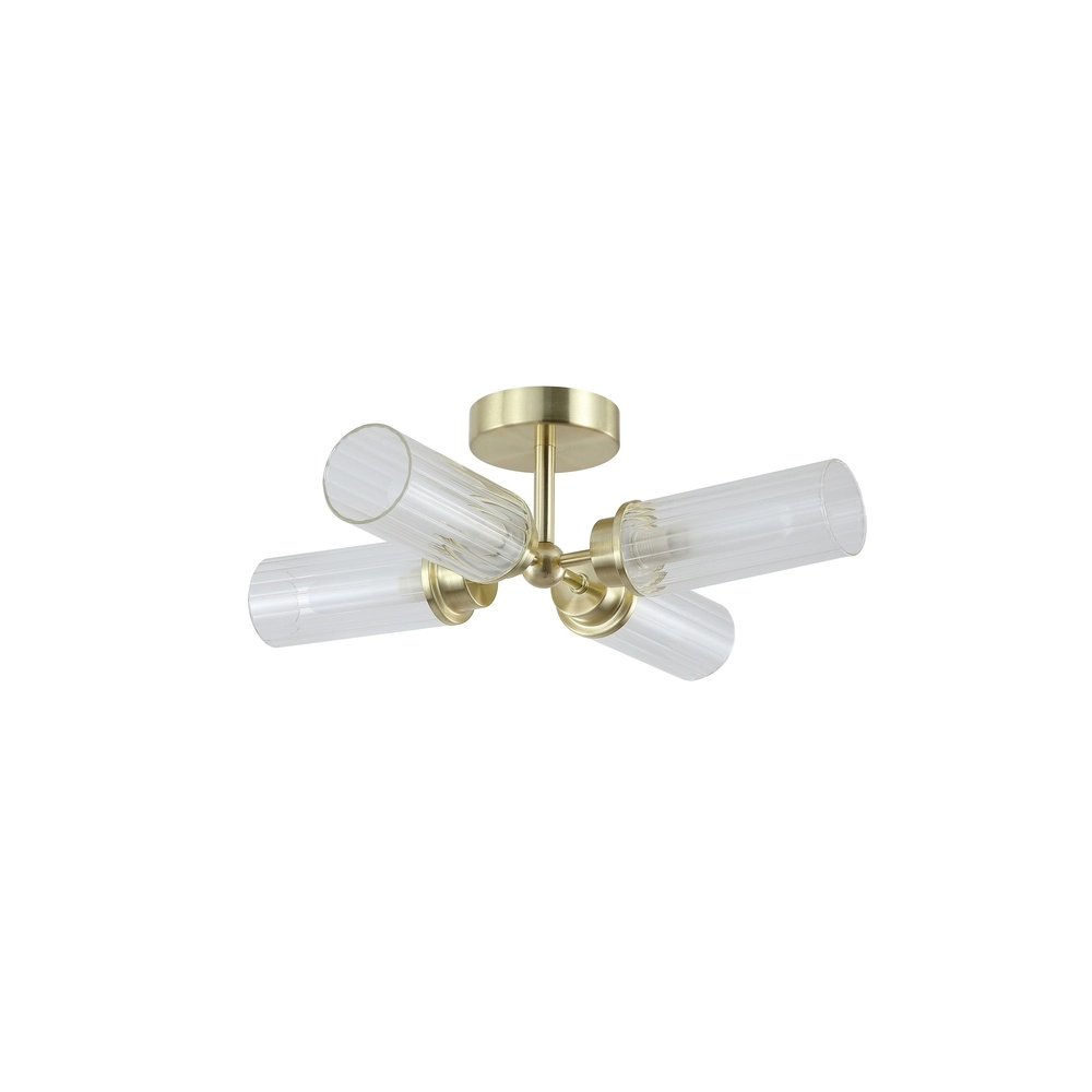 4-light ceiling lamp Imperial gold Searchlight 5053423299266