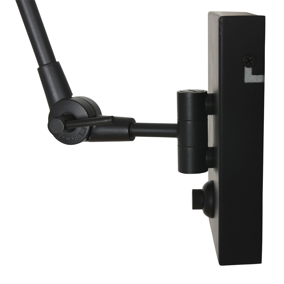 Wall Reading Lamp Prestige Chic black with 30cm taupe lampshade Steinhauer 8712746145892