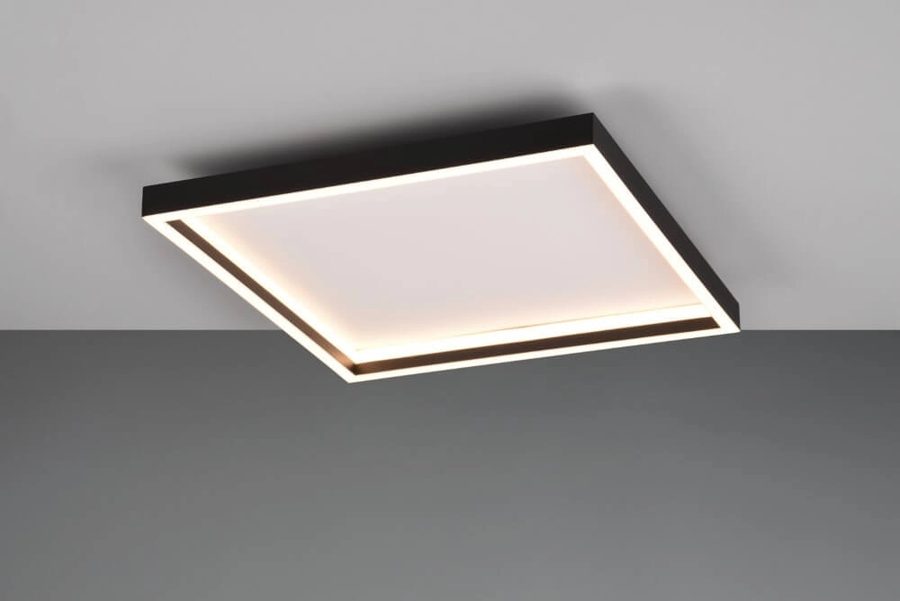 Square black ceiling lamp Rotonda Trio 4017807577648